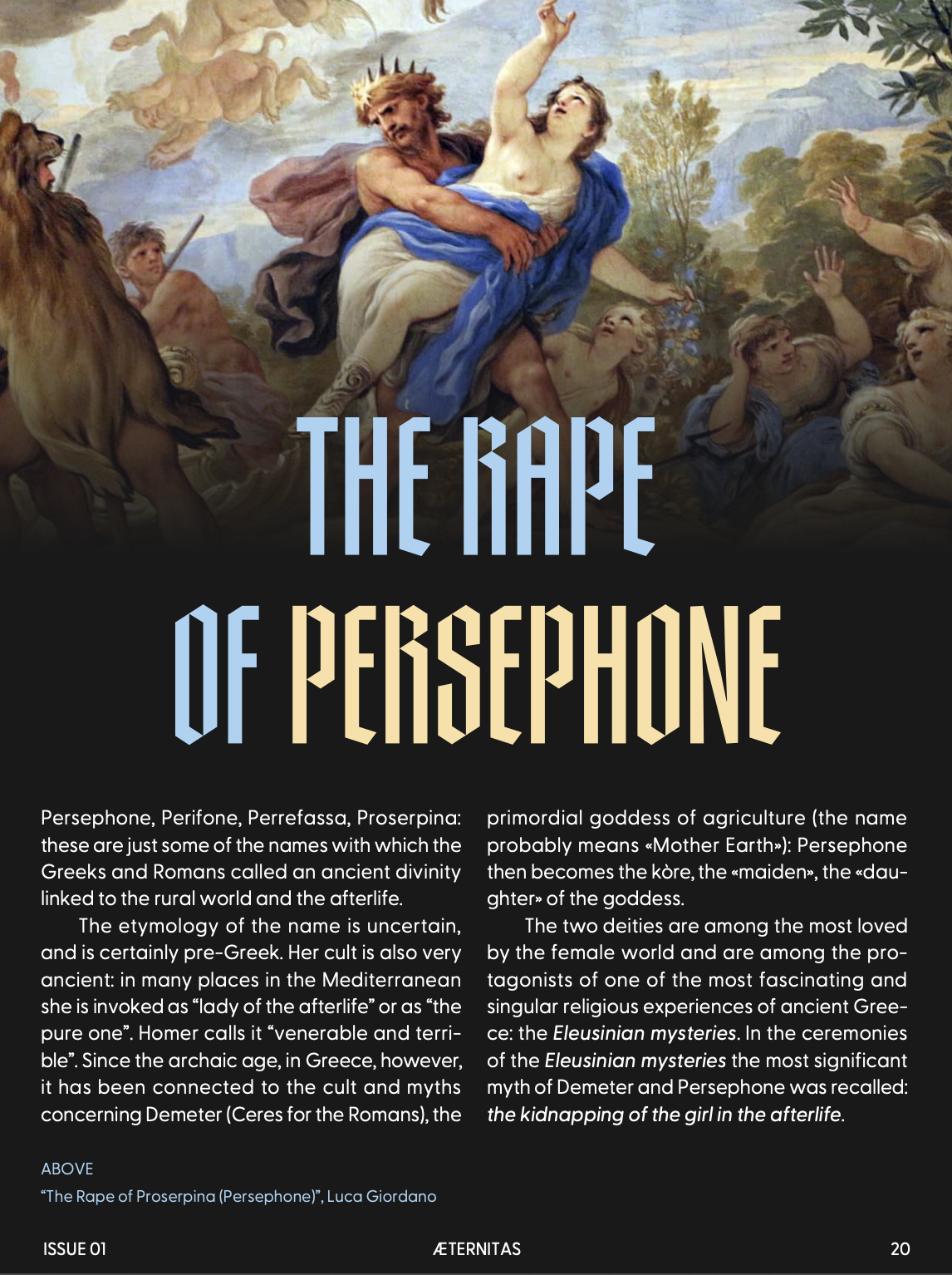 The Rape of Persephone Chapter