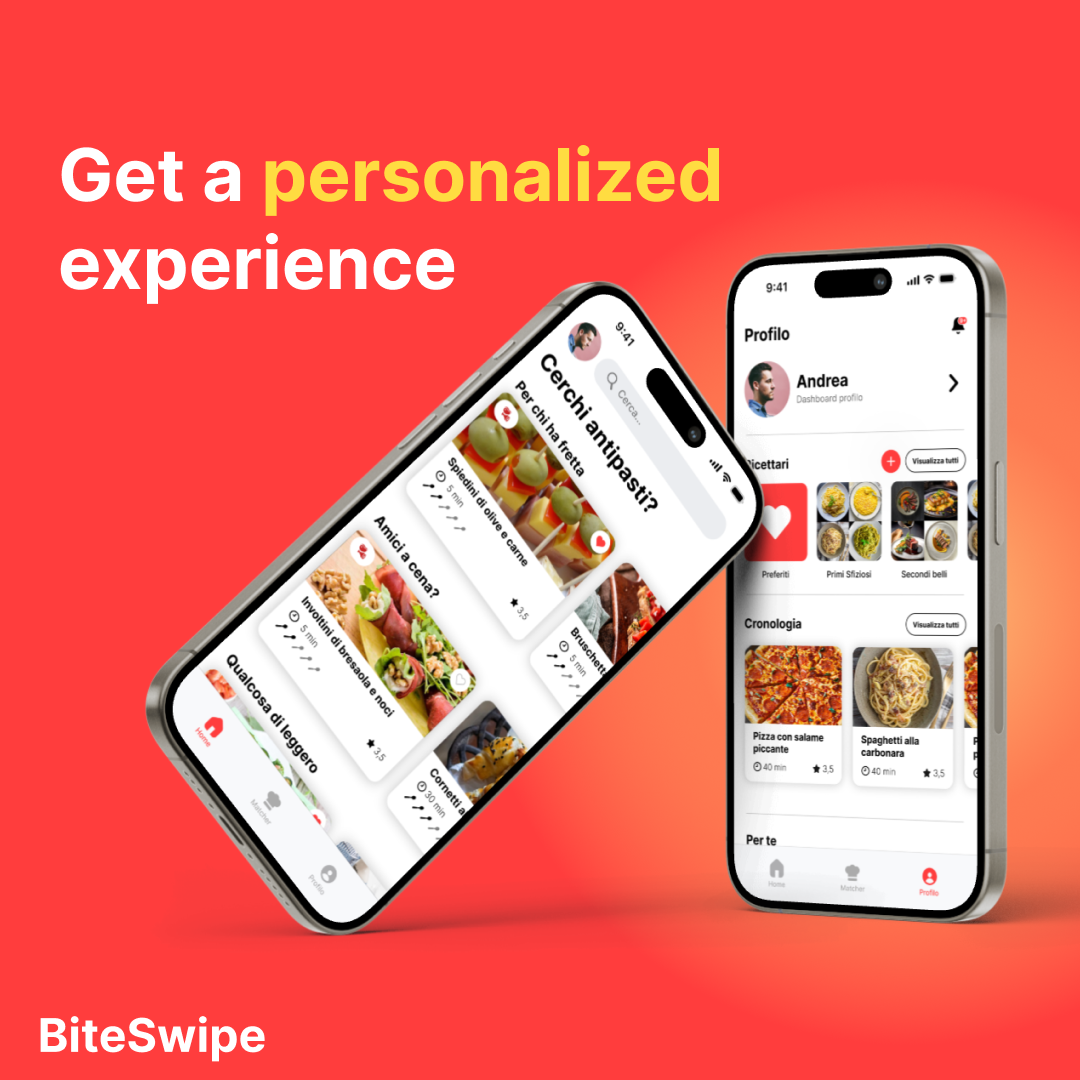 The search and profile page